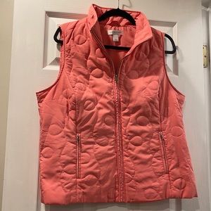 Christopher & Banks Orange Vest Size L